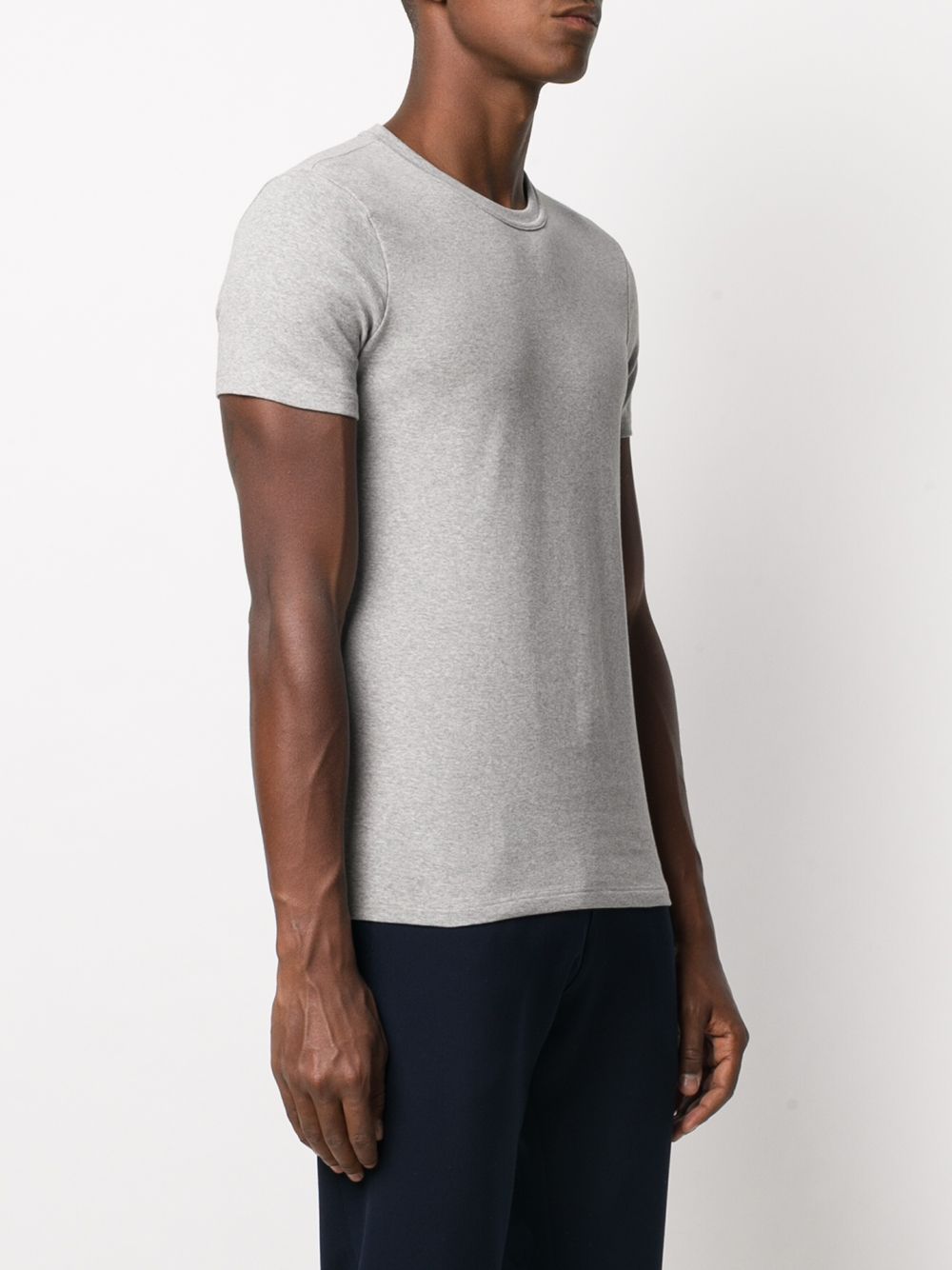 logo patch crew neck T-shirt