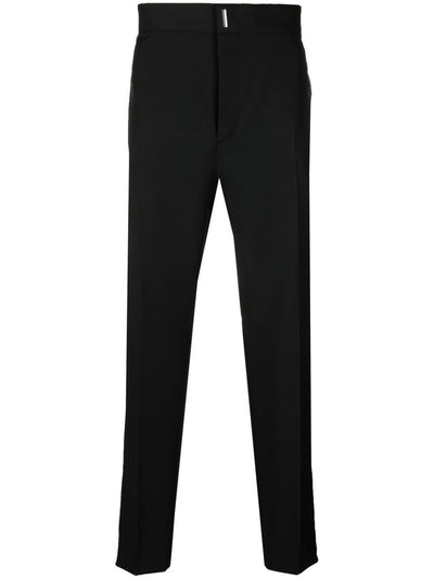 Slim-Cut Wool-Blend Trousers