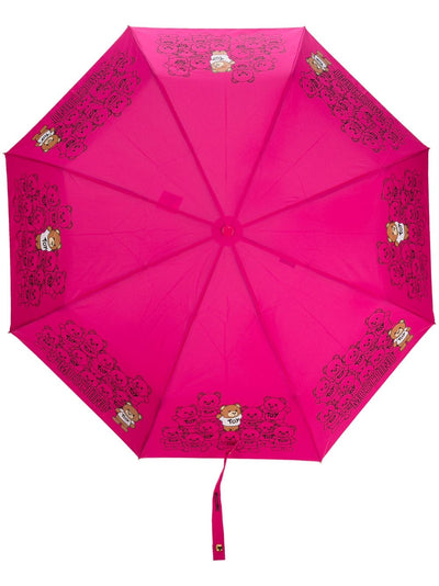 Teddy Bear-Motif Compact Umbrella