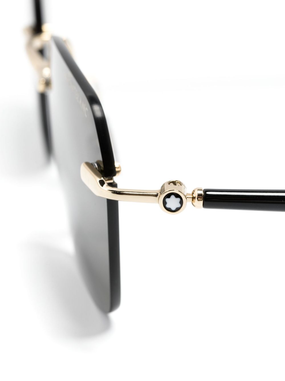 rimless square-frame sunglasses