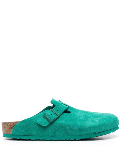 Boston Suede Clog Sandals