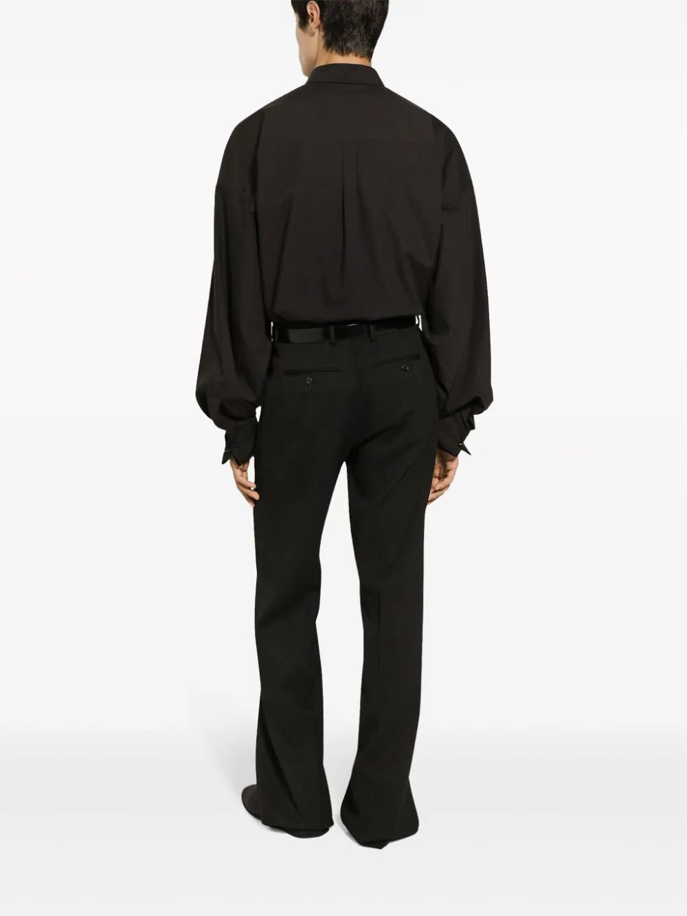 Straight-Leg Wool Trousers