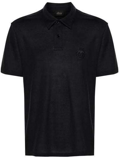 Logo-Embroidered Wool Polo Shirt