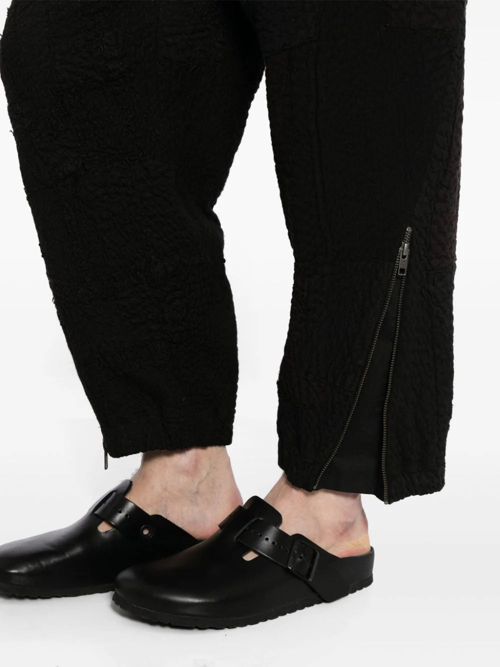 Tapered-Leg Cotton Trousers