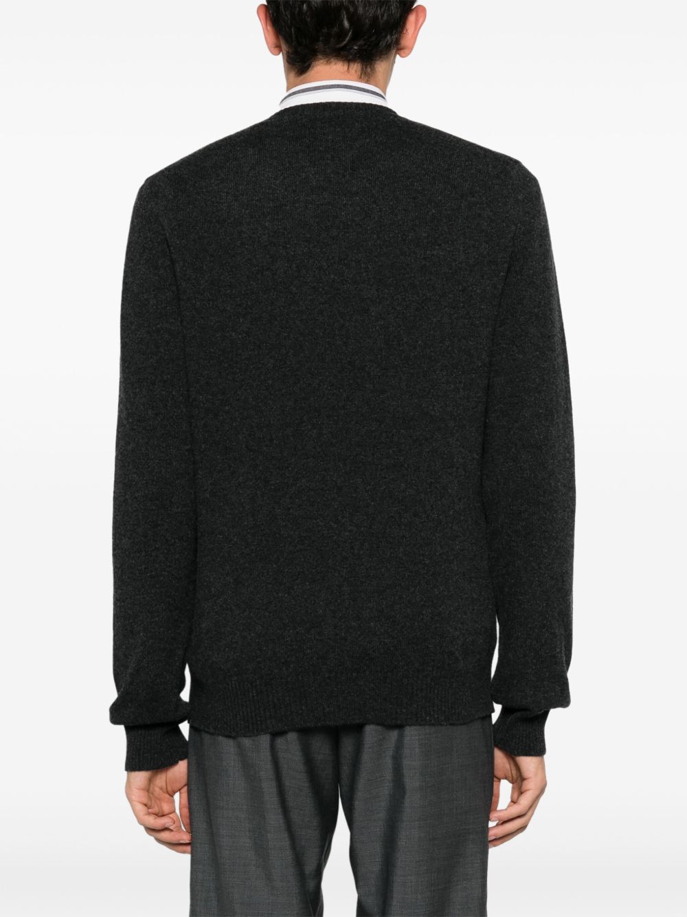 3D-logo cashmere jumper
