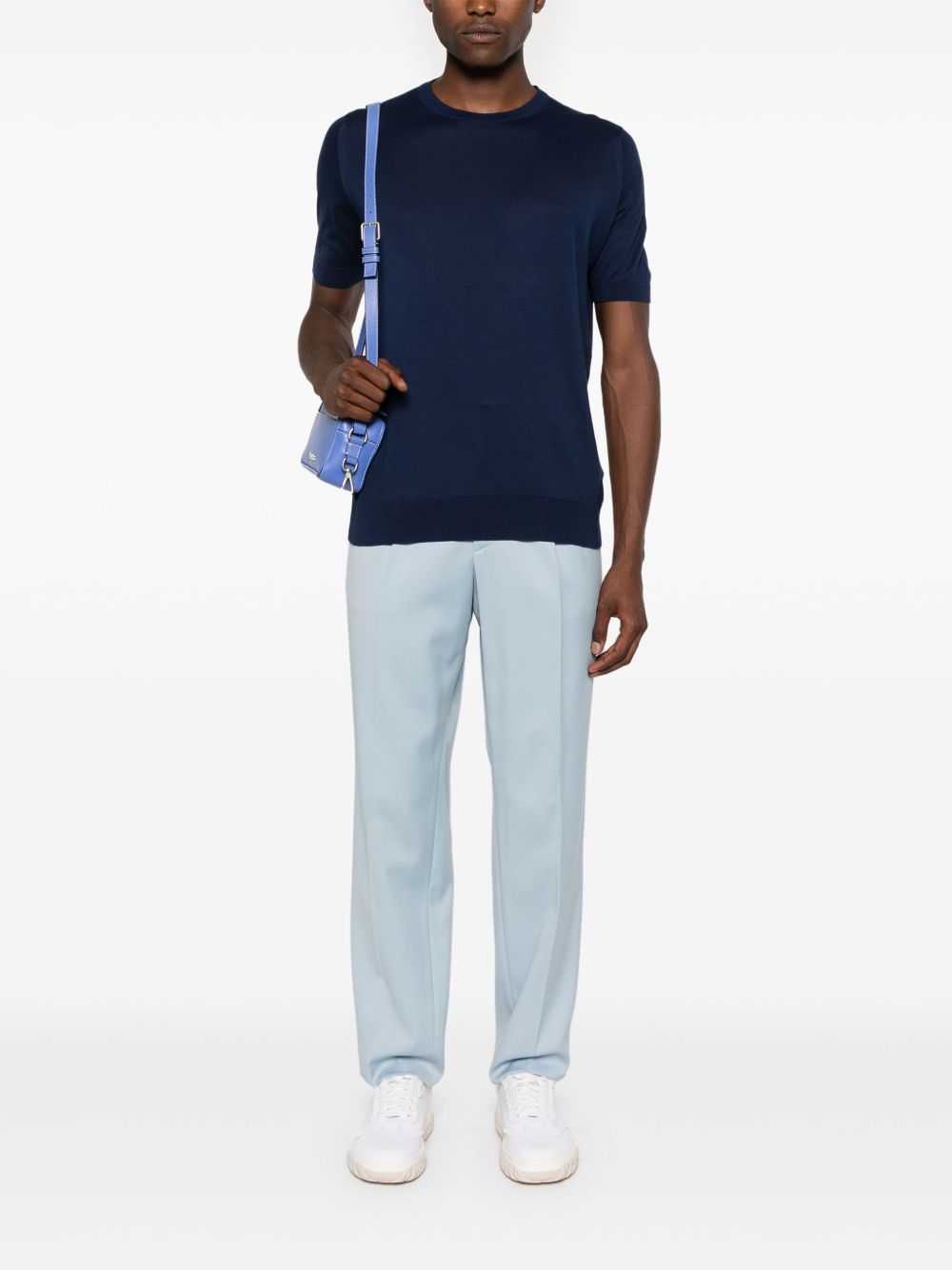 Kempton knitted cotton T-shirt