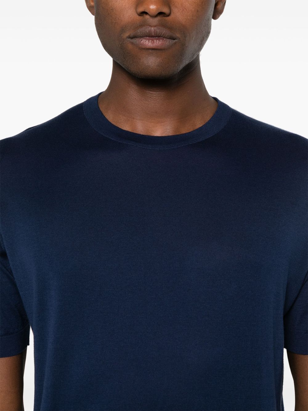 Kempton knitted cotton T-shirt