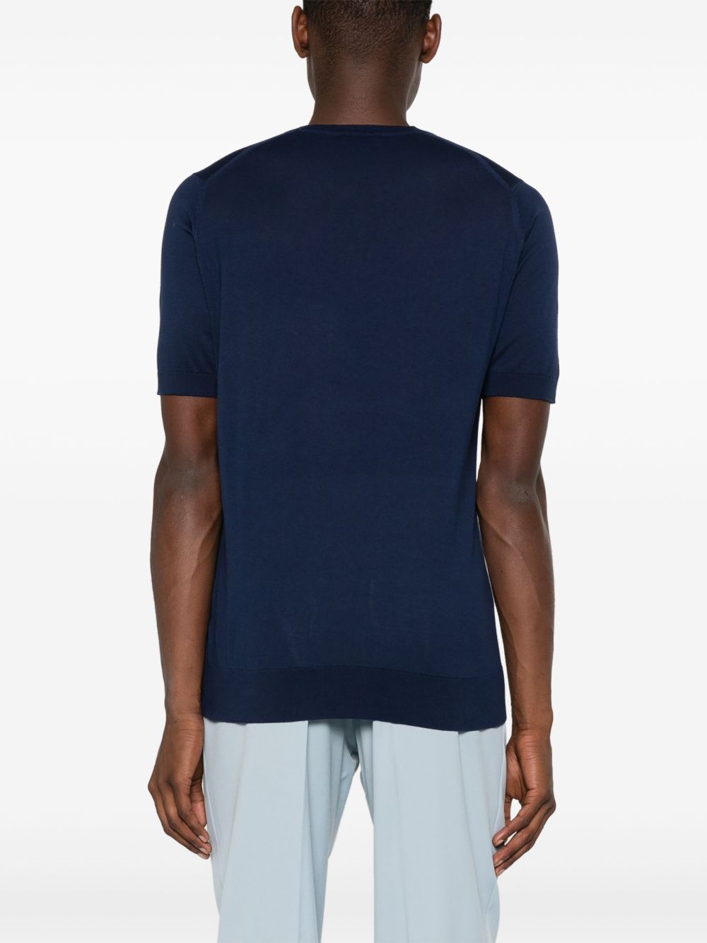 Kempton knitted cotton T-shirt