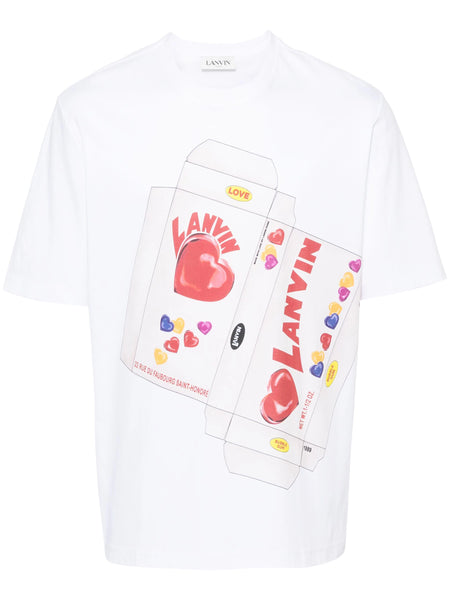 Candy-Print Cotton T-Shirt