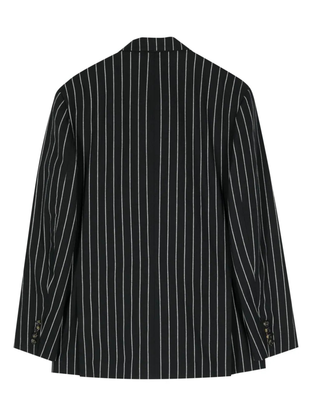 Striped Double-Breasted Blazer