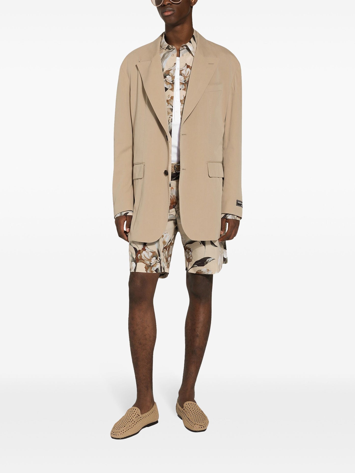 Floral-Print Poplin Shirt