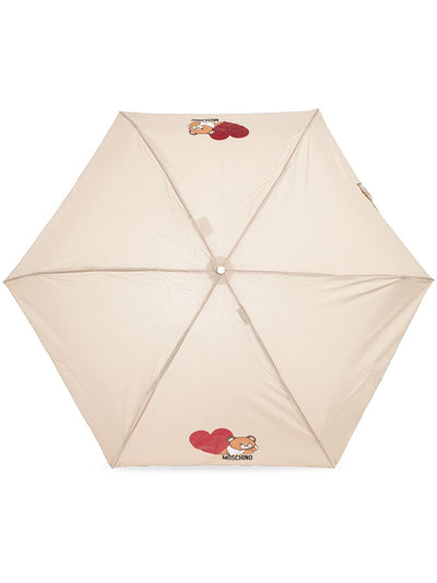 Teddy Bear-Print Compact Umbrella