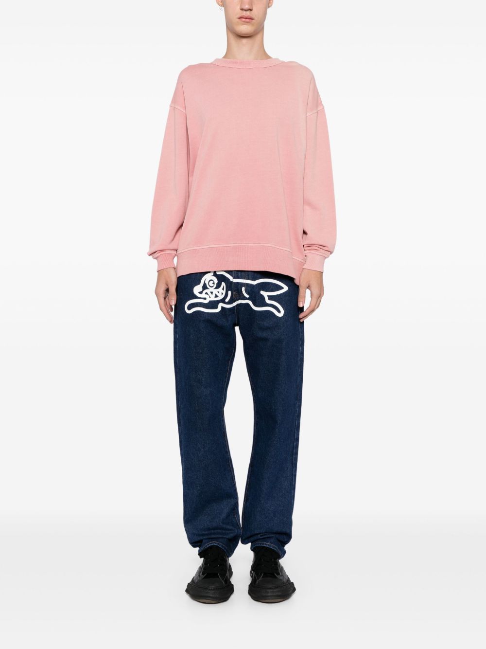 Running Dog-print jeans
