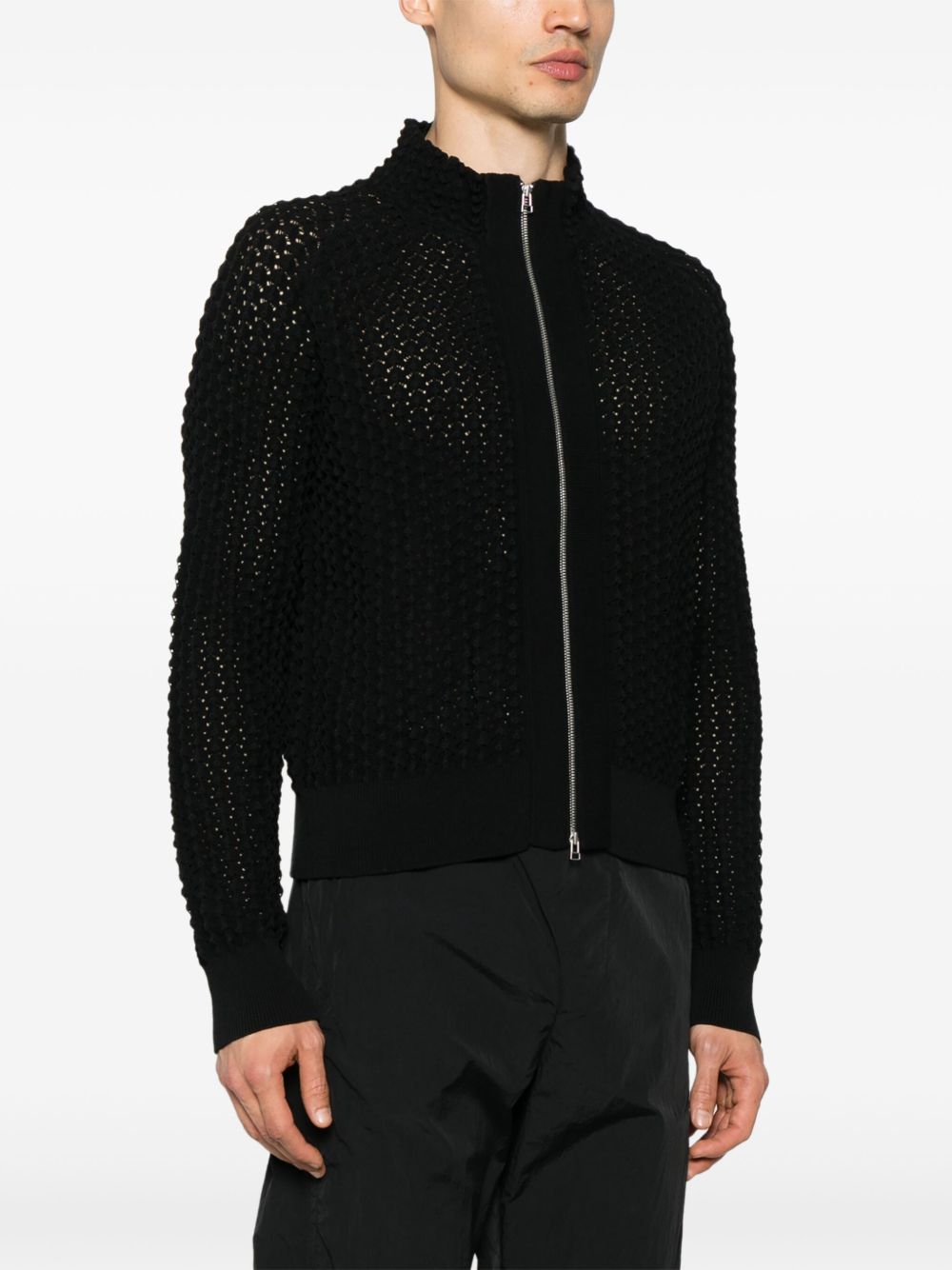 Ash zip-up cardigan