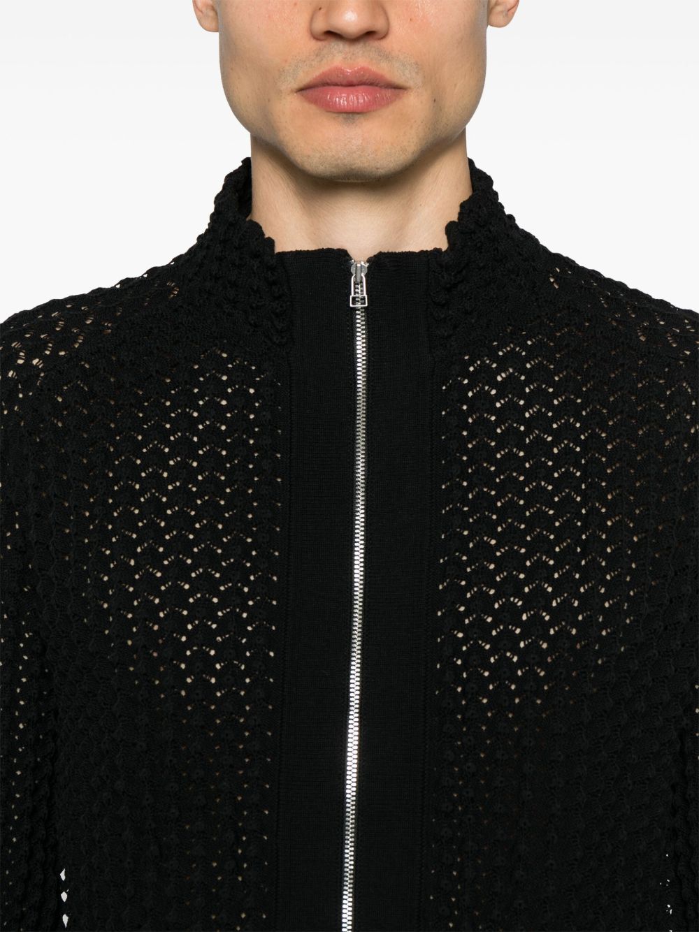 Ash zip-up cardigan