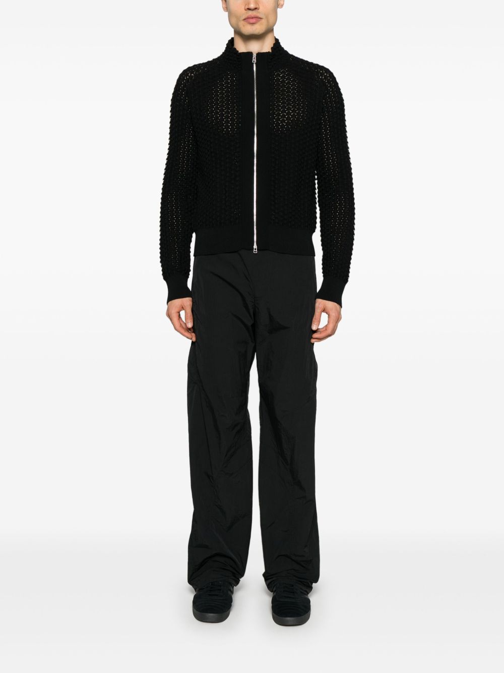 Ash zip-up cardigan