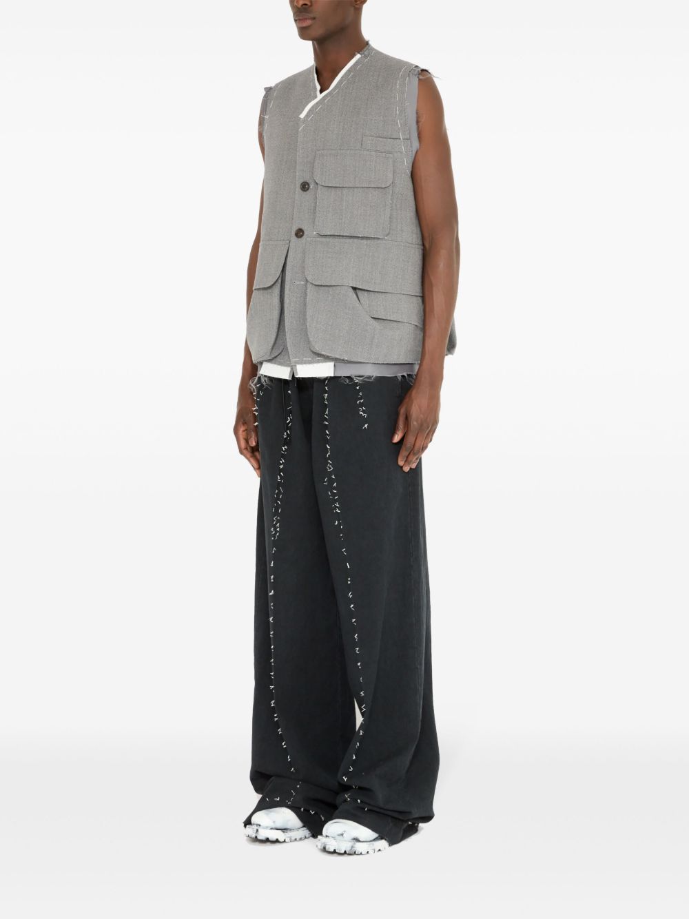 cargo wool vest