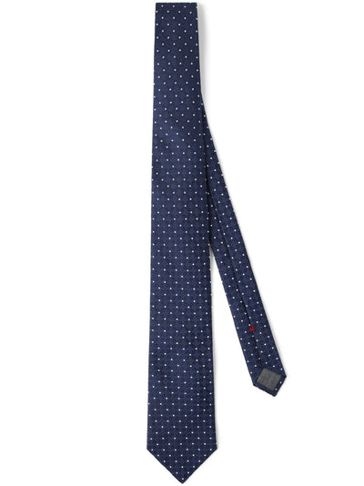 Dot-Jacquard Silk Tie