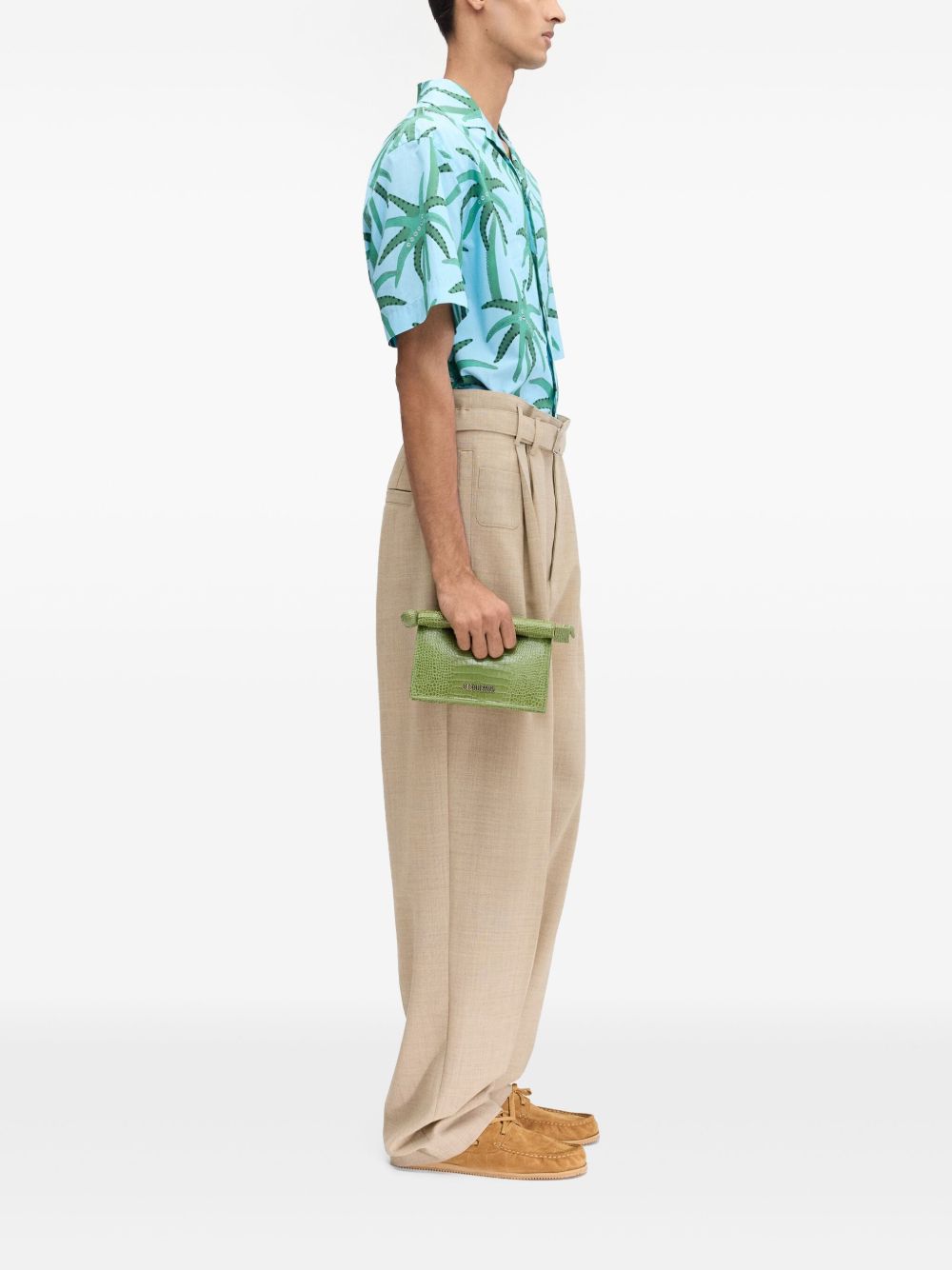 floral-print shirt