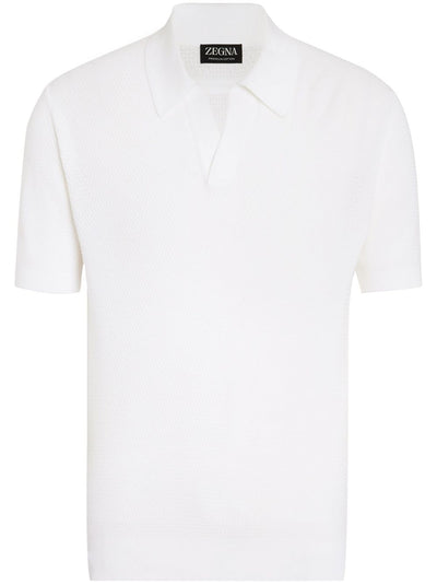 V-Neck Cotton Polo Shirt