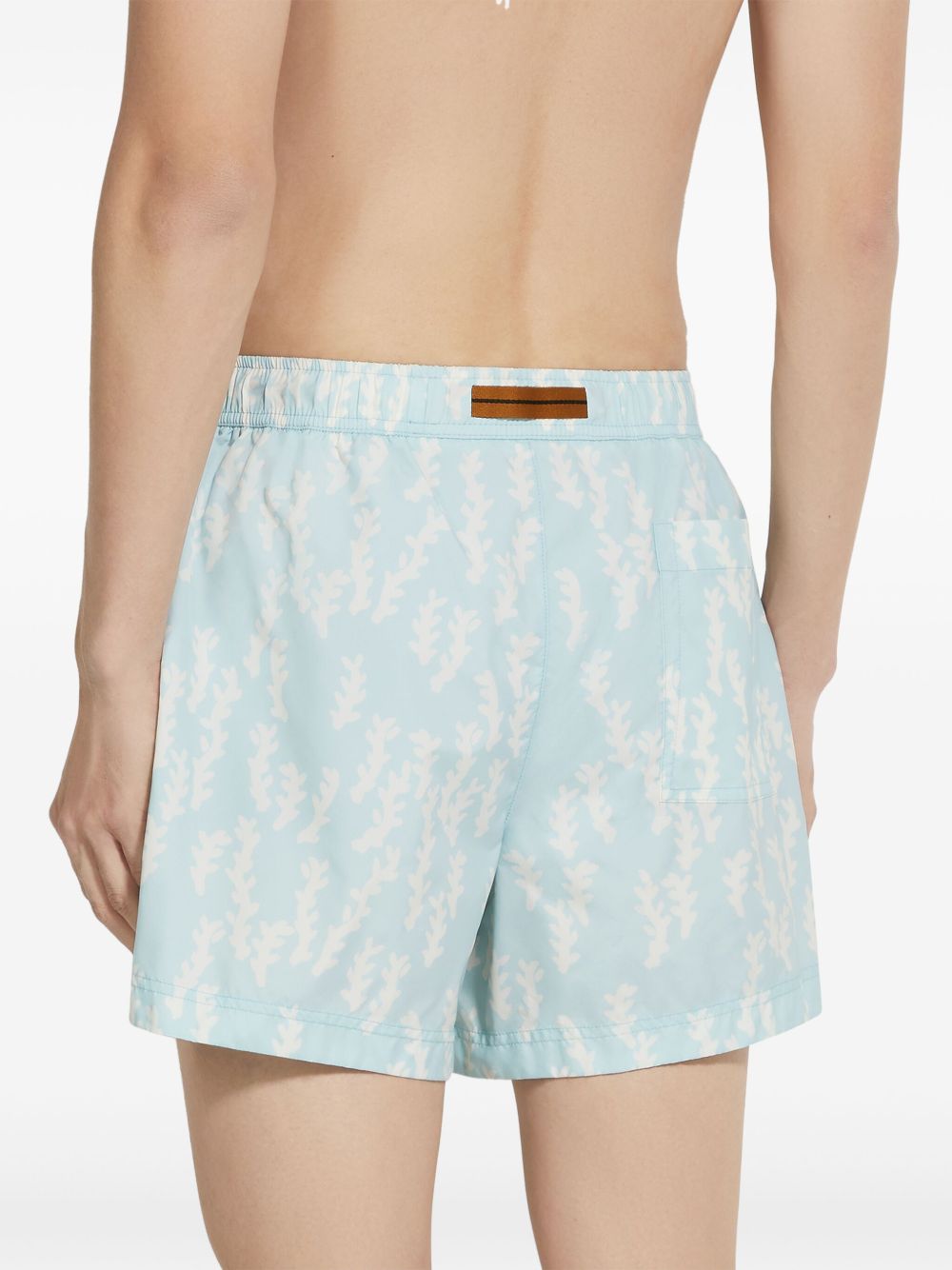 printed swim shorts