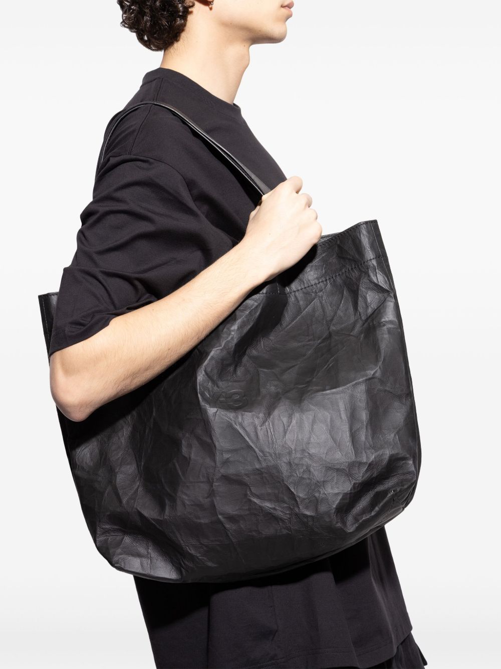 logo-print tote bag