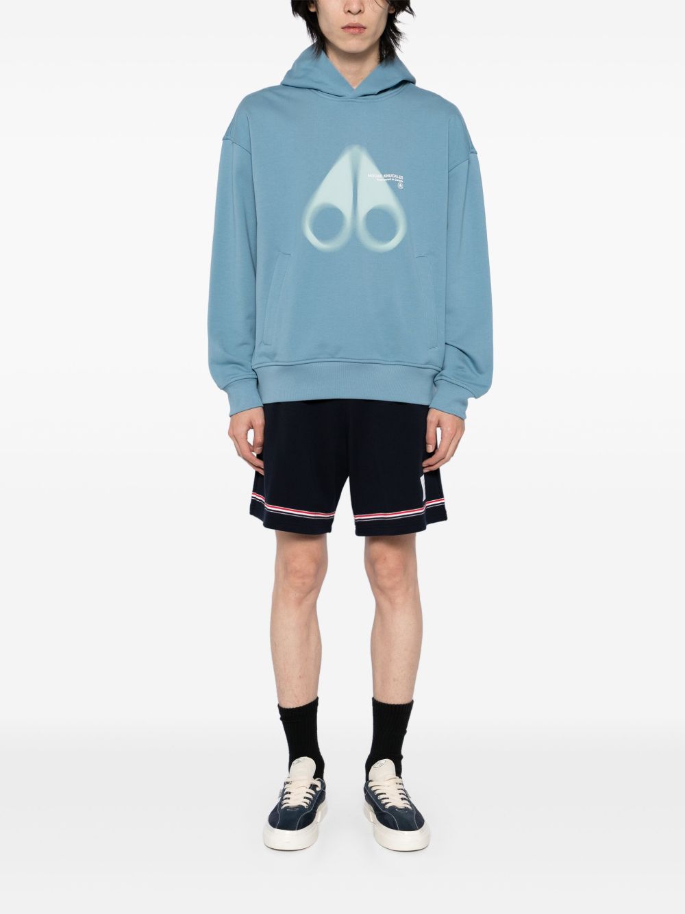 logo-print hoodie