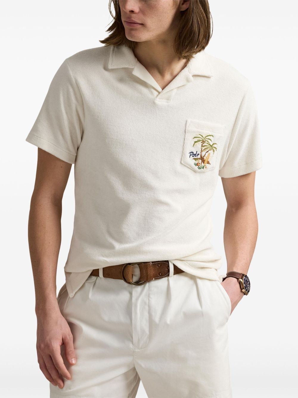 embroidered polo shirt