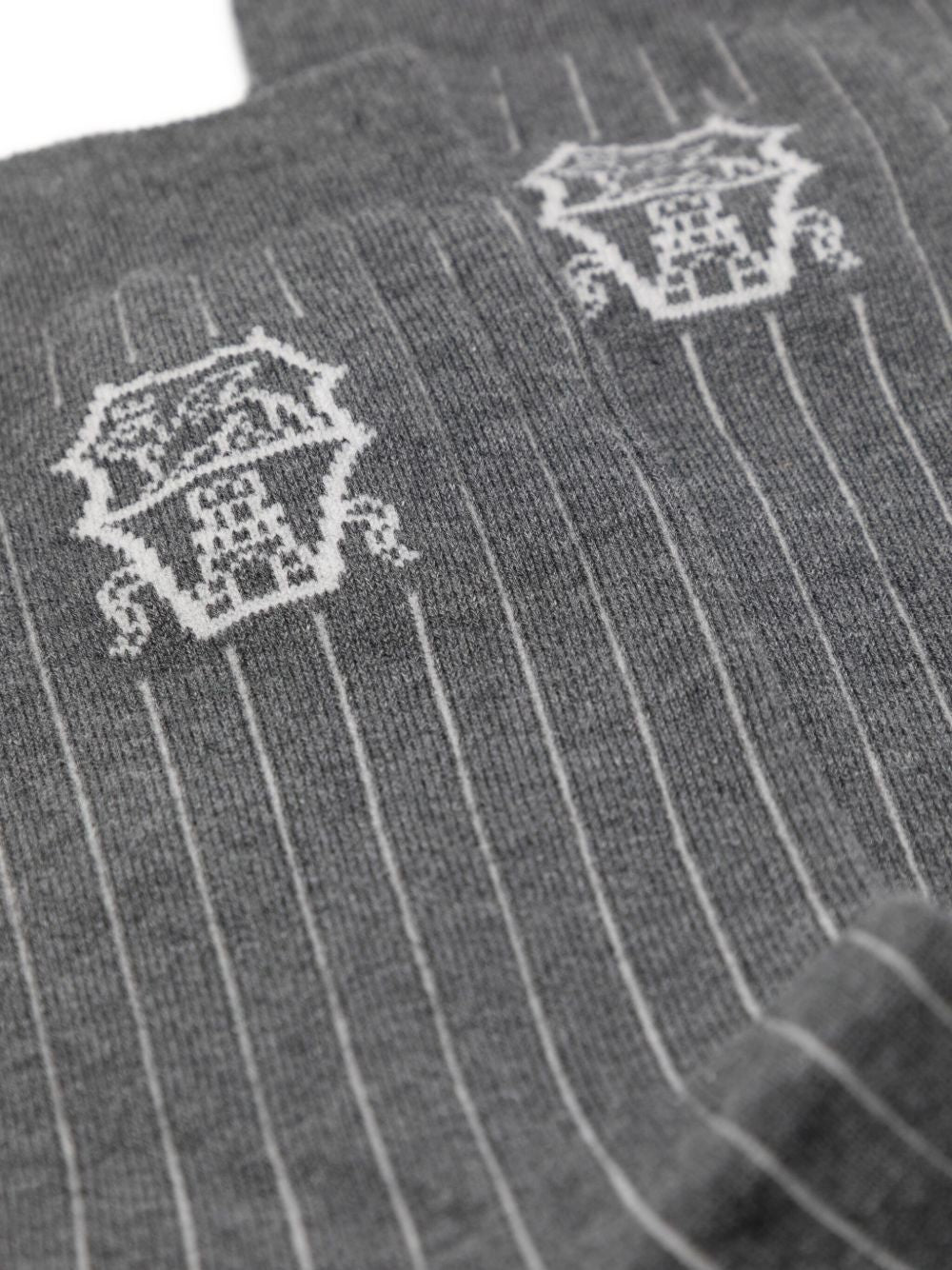 Intarsia-Knit Logo Socks