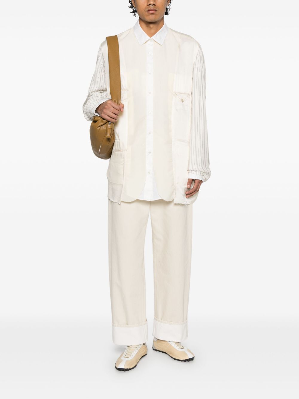 panelled shirt jacket