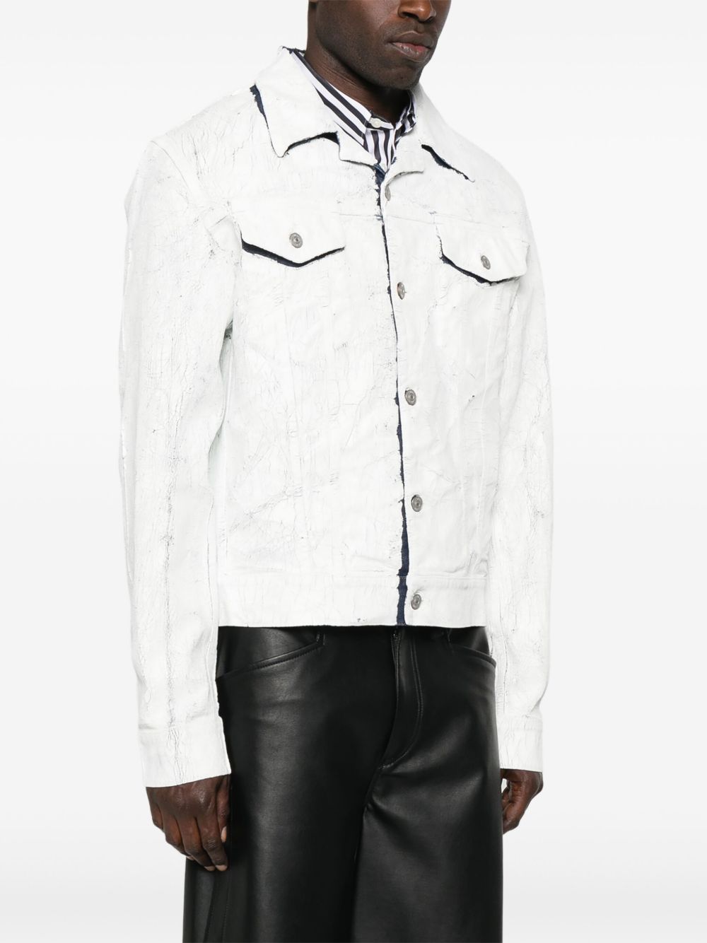 coated denim jacket