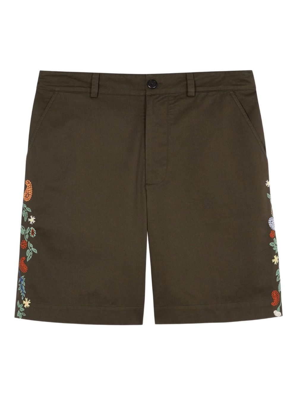 embroidered cotton shorts