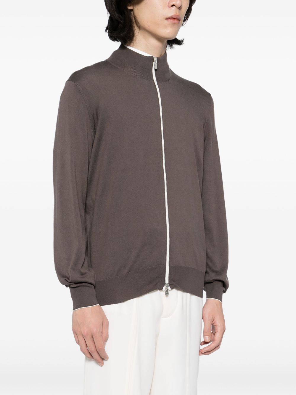 zip-up sweatshirt