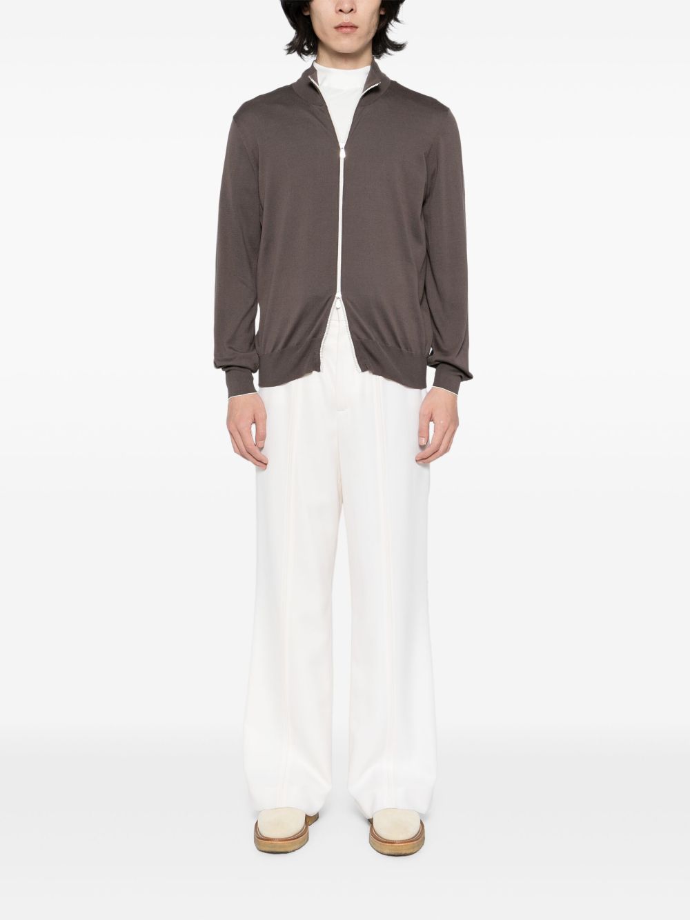 zip-up sweatshirt