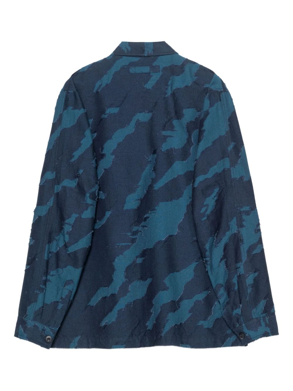 Bonsai camouflage-print button-up shirt