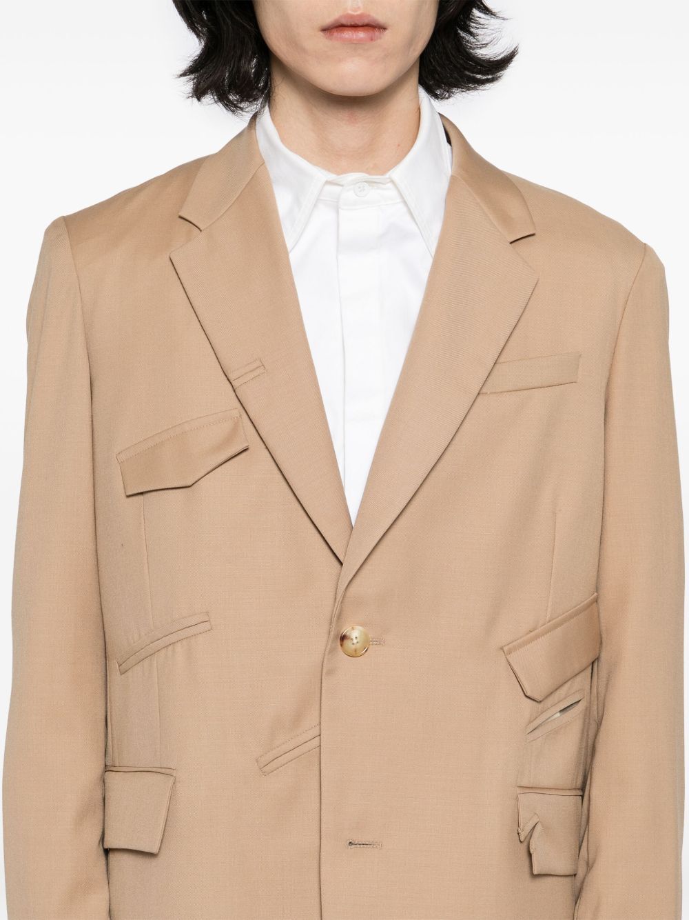 button-down blazer
