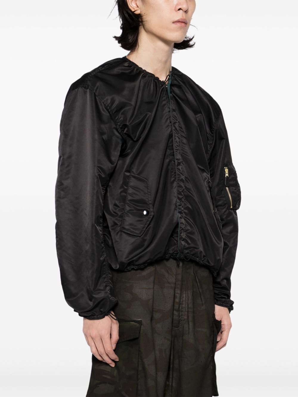 reversible bomber jacket