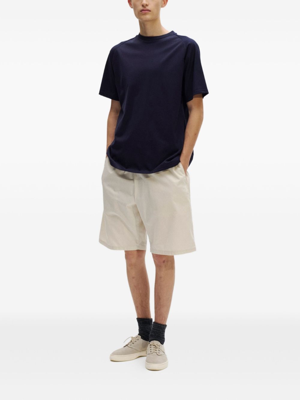drawstring-waist shorts