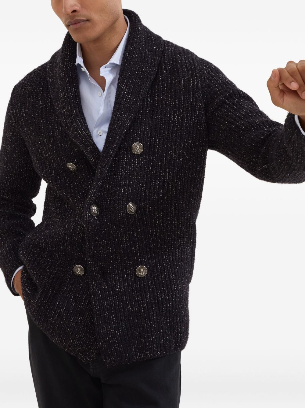 silk-blend cardigan