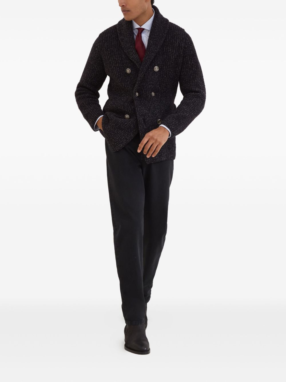 silk-blend cardigan
