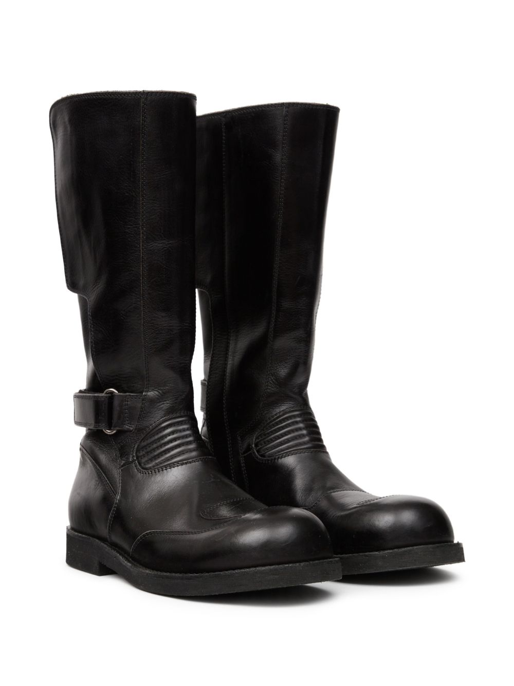 leather biker boots
