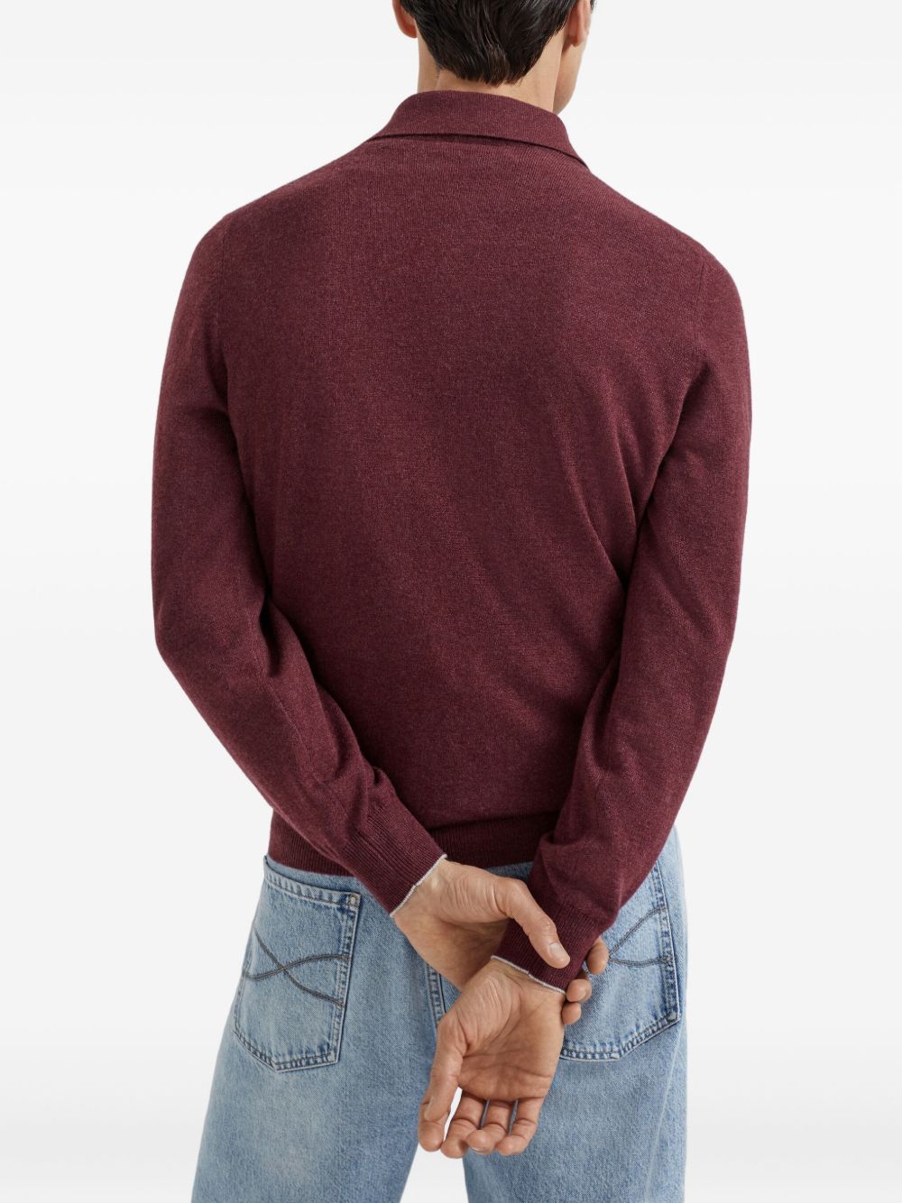 knitted polo shirt