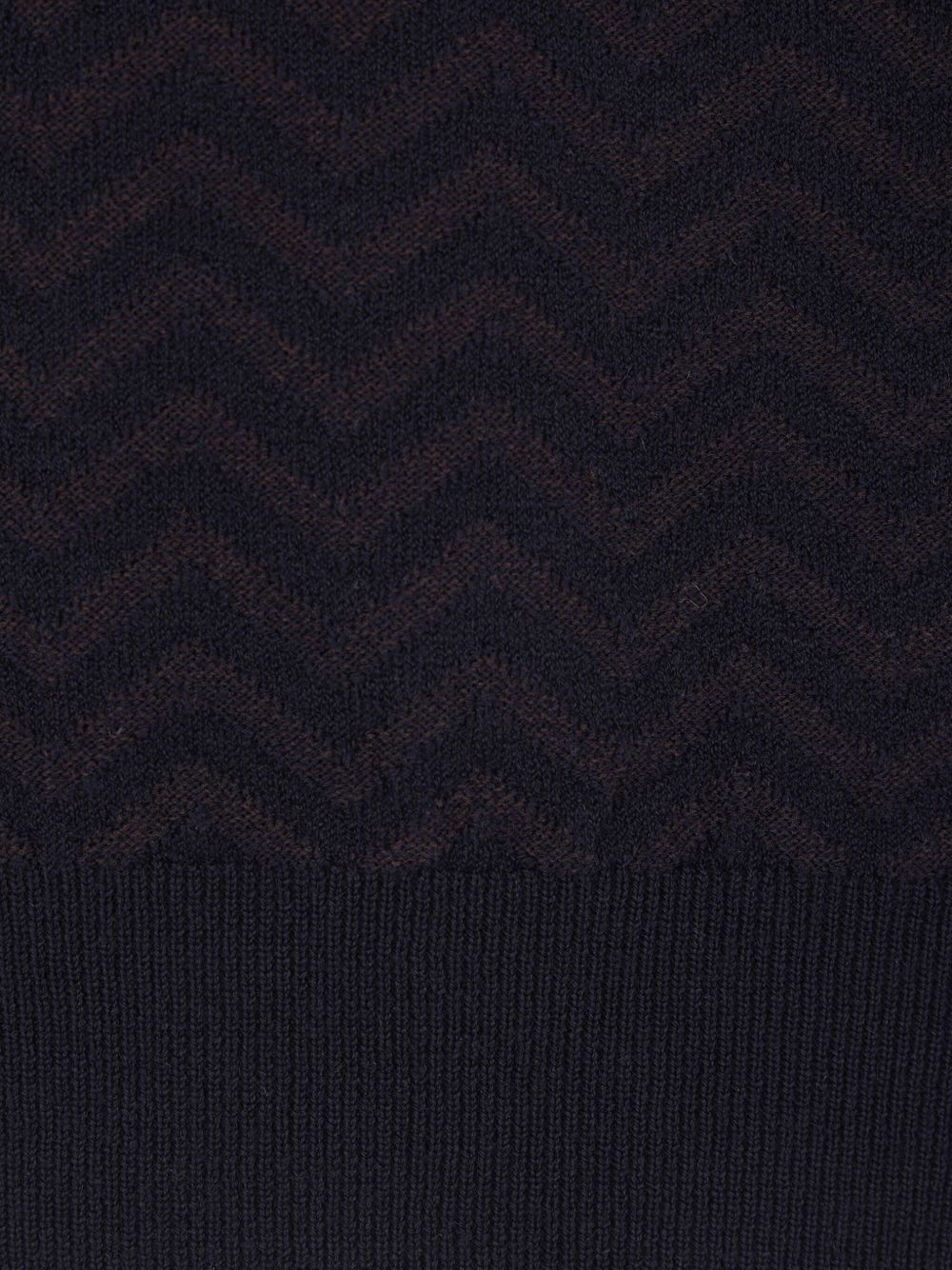 chevron-pattern wool sweater