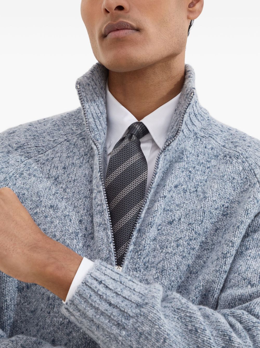 striped silk tie