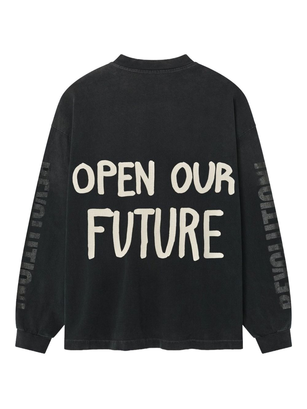 open our future long-sleeve T-shirt