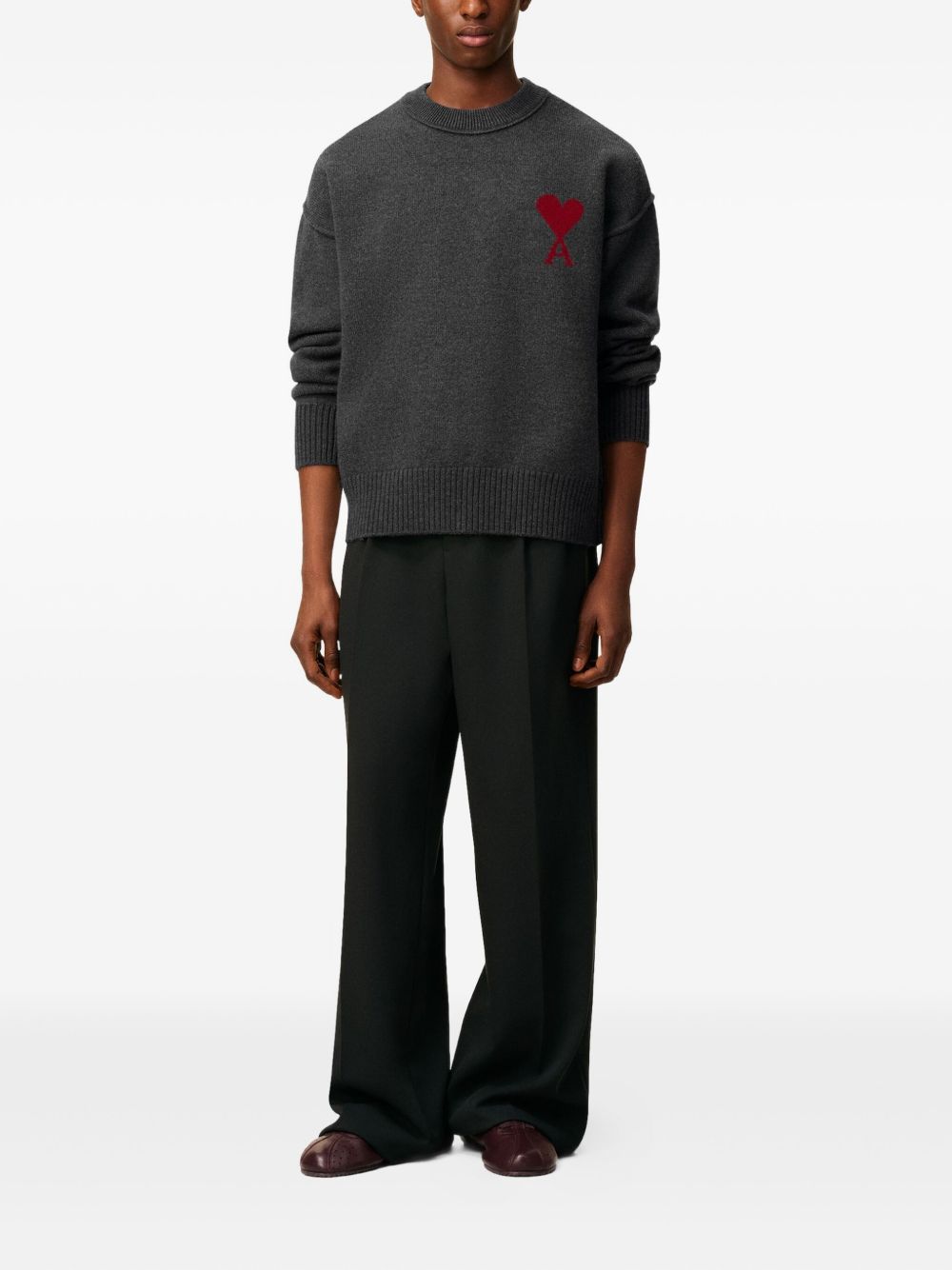 Ami De Coeur crew-neck wool sweater