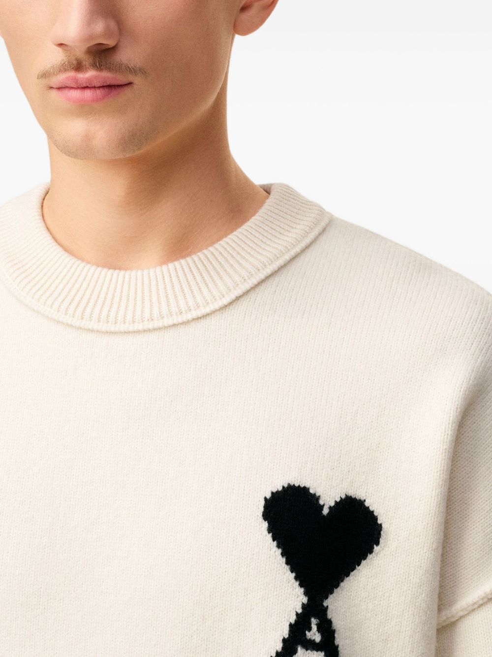 Ami De Coeur crew-neck wool sweater