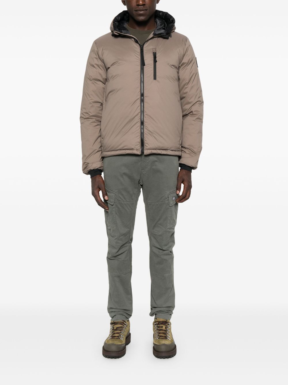 Lodge hooded zip-fastening jacket