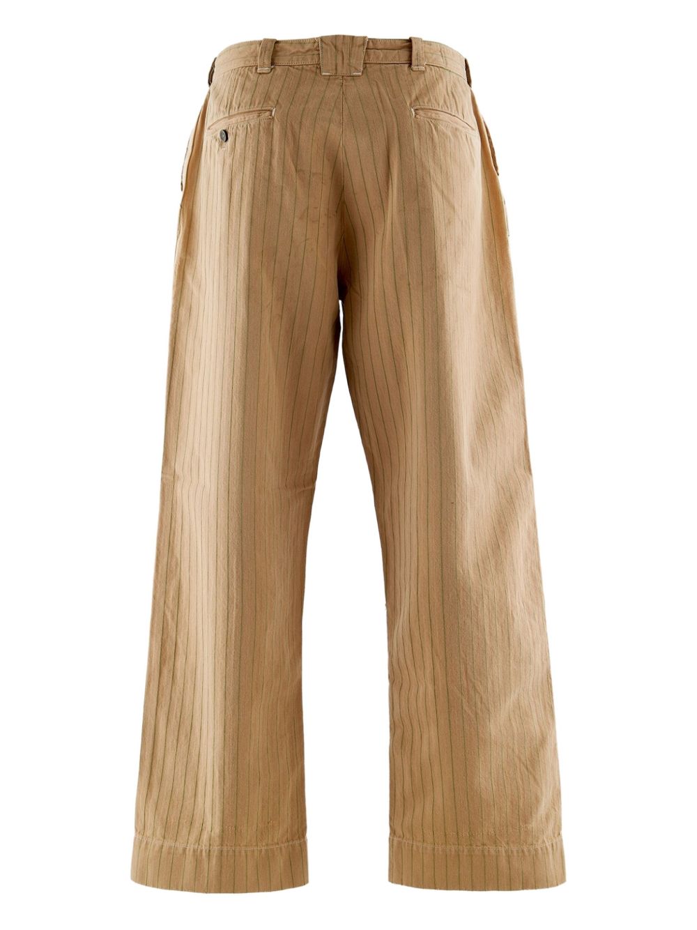pinstriped trousers