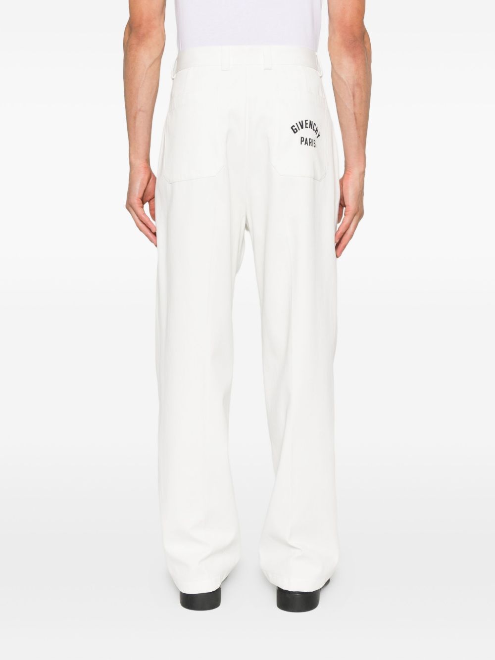 pleated wide-leg trousers